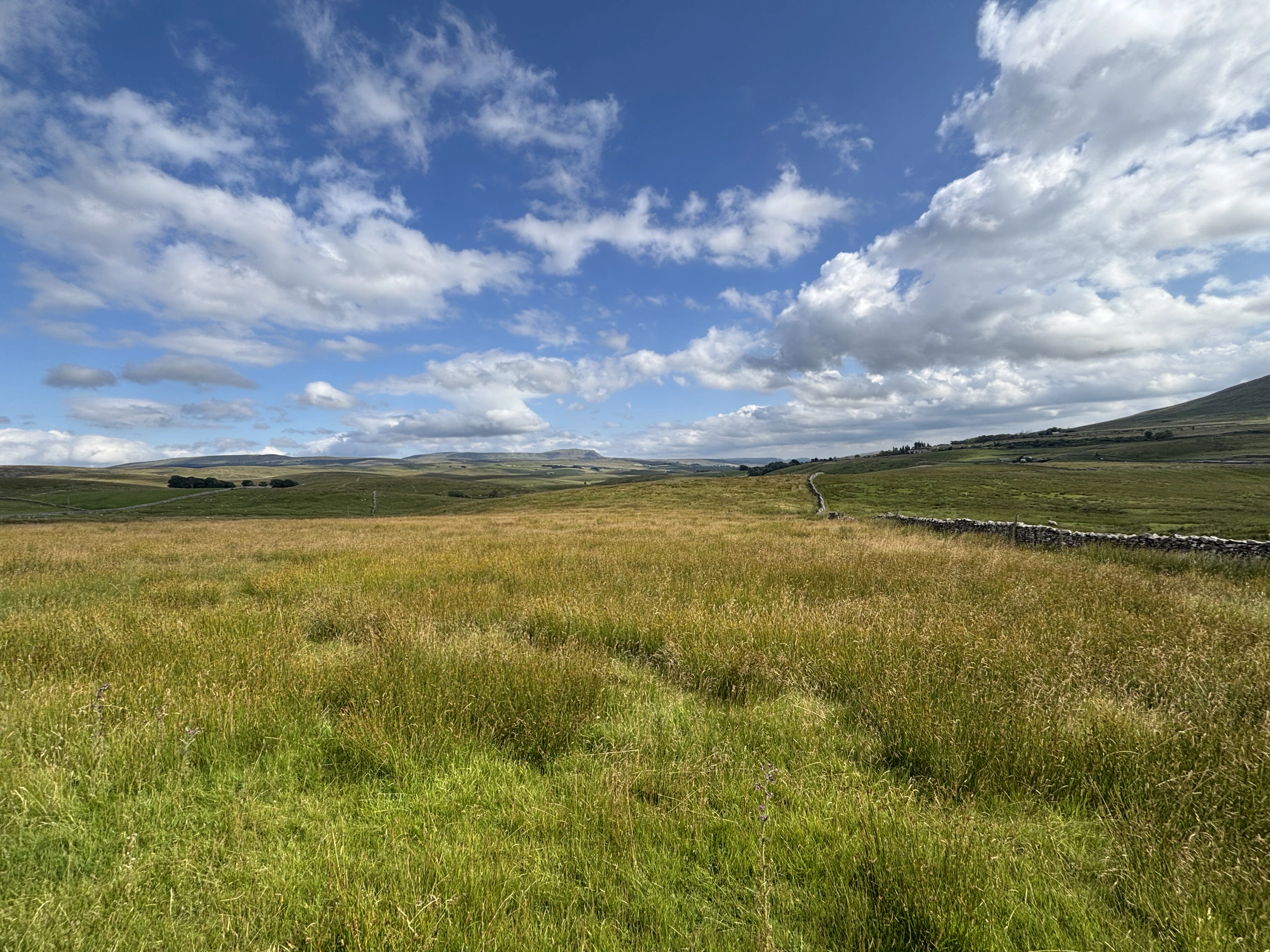 Vast open skies over the north-western Yorkshire Dales